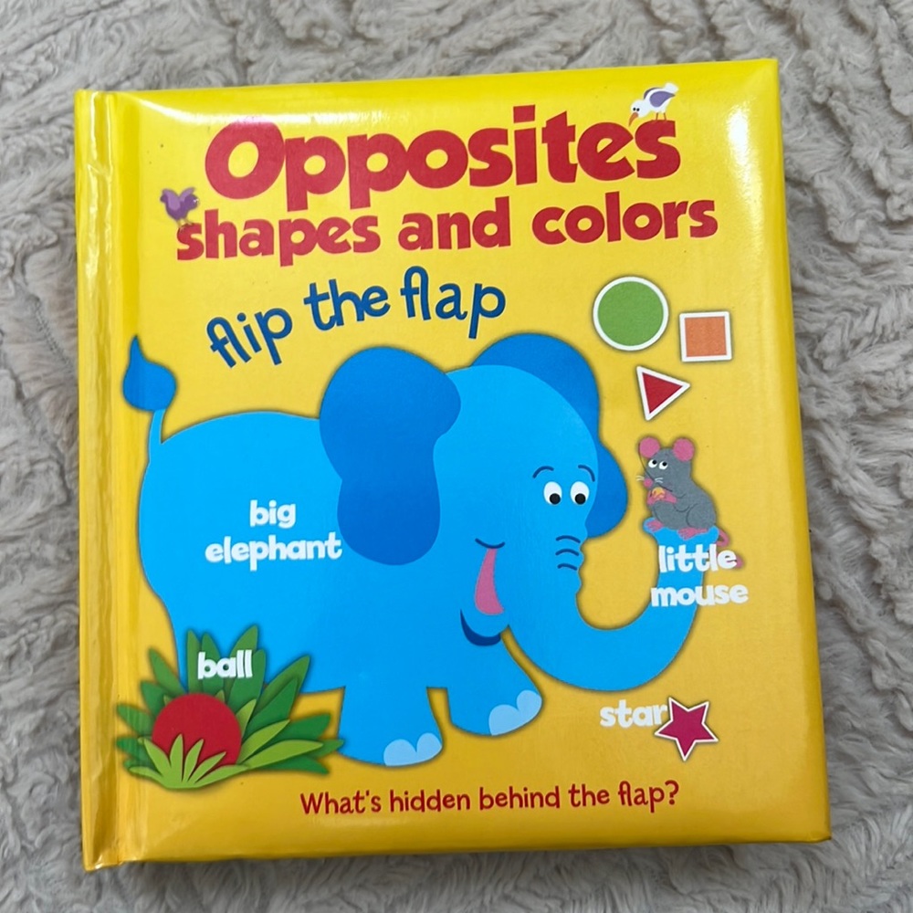 FLIP THE FLAP - OPPOSITES SHAPES AND COLORS. Brand new book